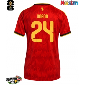 Belgia Amadou Onana #24 Kotipaita Naisten MM-kisat 2026 Lyhythihainen
